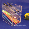 3 Tiers Acrylic Pen Display Holder,Office Perspex Stationery Display Case, Acrylic Pen Holder